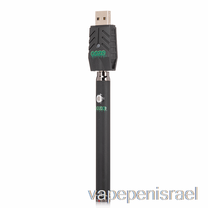 חד פעמי Vape Israel Ooze 320mah Twist Slim Pen סוללת שחור